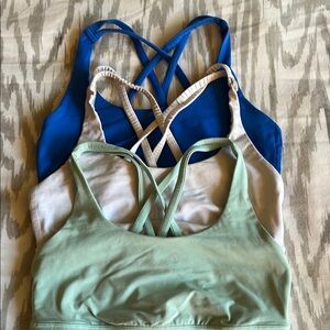 Set of 3 Lululemon Energy Bras EUC